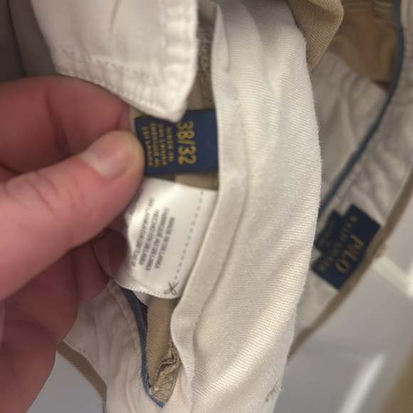 Polo Ralph Lauren men’s chino’s tan size 38/32-Lightly Worn - Picture 4 of 5